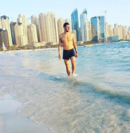 Nacer Chadli in Dubai.